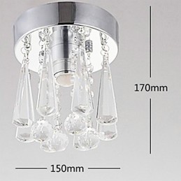 1 let Semi Flush Mount i krystal