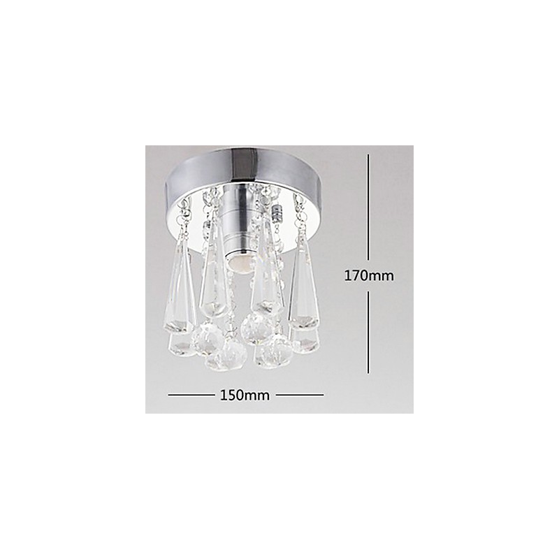1 let Semi Flush Mount i krystal