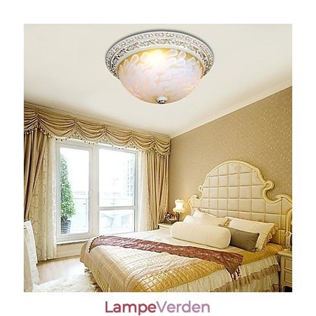 Hvid Flush Mount lysmønster glasharpiks guldudskæring europæisk klassiker Hvid Flush Mount lysmønster glasharpiks guldudskæring europæisk klassiker