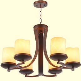 Traditionel Klassisk Retro Mini Stil Maleri Metal Lysekrone