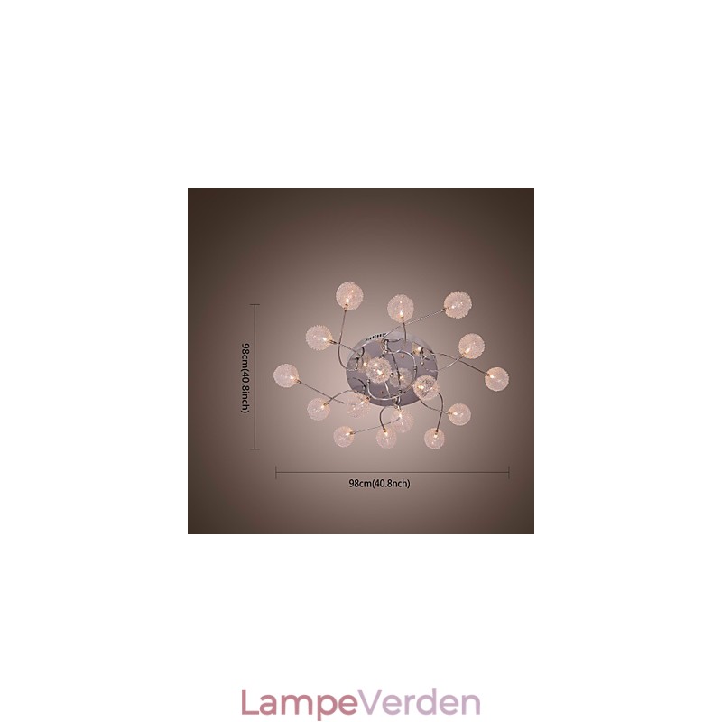 G4 Iron Flush Mount Light med aluminiumsskærme