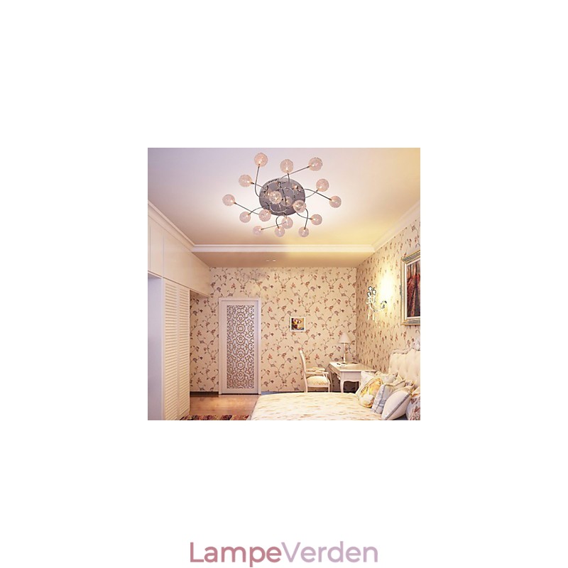G4 Iron Flush Mount Light med aluminiumsskærme