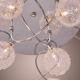 G4 Iron Flush Mount Light med aluminiumsskærme