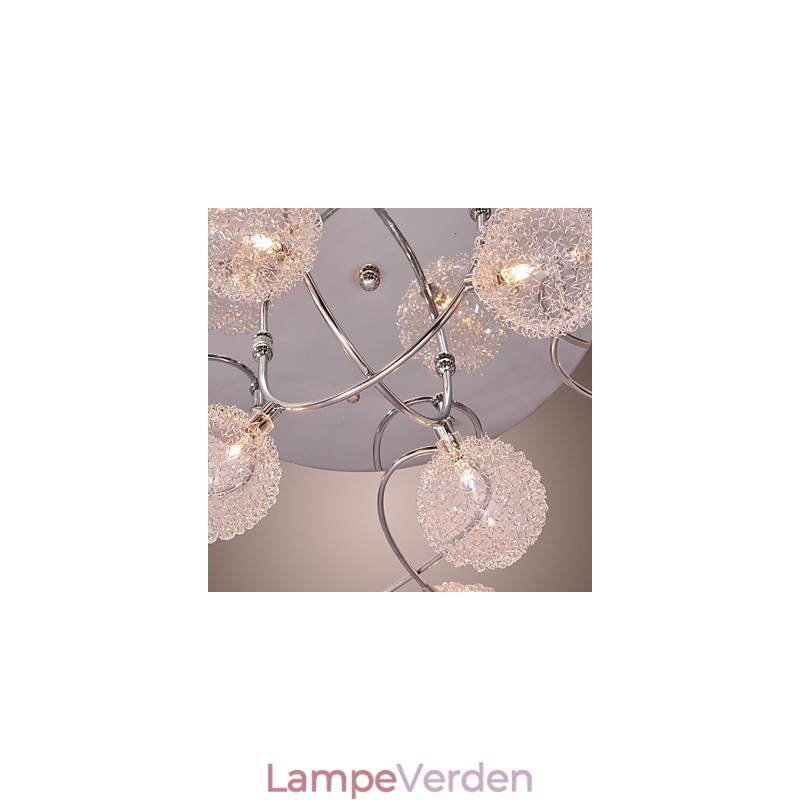 G4 Iron Flush Mount Light med aluminiumsskærme