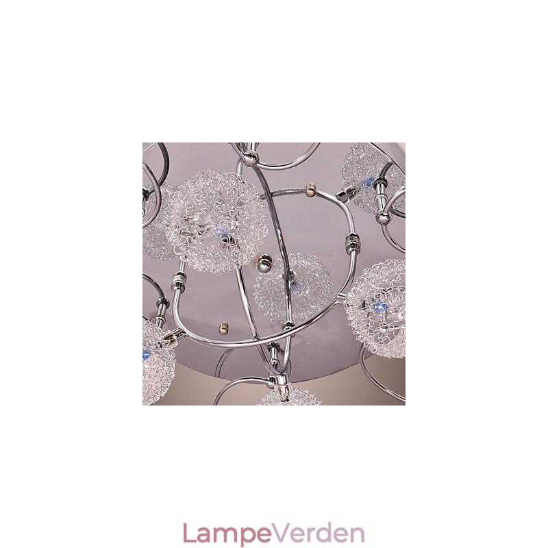G4 Iron Flush Mount Light med aluminiumsskærme