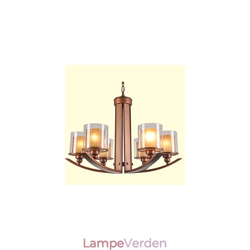 Traditionel Klassisk Retro Mini Stil Maleri Metal Lysekrone