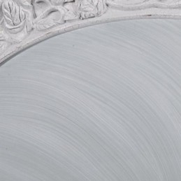 White Flush Mount Light Glass Resin Carving European Classic