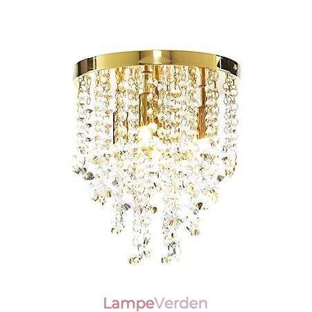 Moderne krystal semi-flush montering med 4 lys (G9 pære base) Moderne krystal semi-flush montering med 4 lys (G9 pære base)