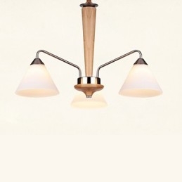 Vintage Mini Style Maleri Træ Bambus Flush Mount