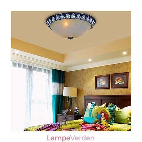 Flush Mount Light Pattern Glas Resin Silver Carving European Classic Flush Mount Light Pattern Glas Resin Silver Carving European Classic