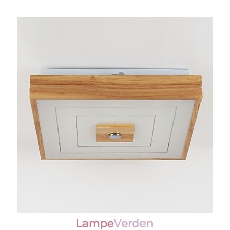 Moderne moderne mini stil maleri træ Bambus Flush Mount