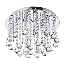 Moderne krystal semi-flush montering med 8 lys (G4 pære base)