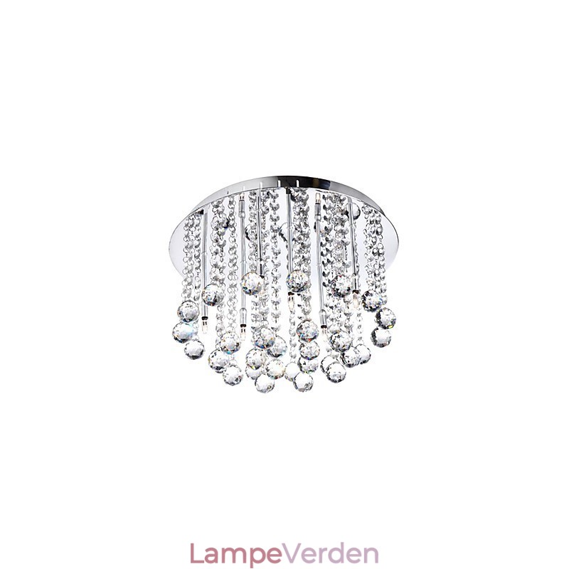 Moderne krystal semi-flush montering med 8 lys (G4 pære base)