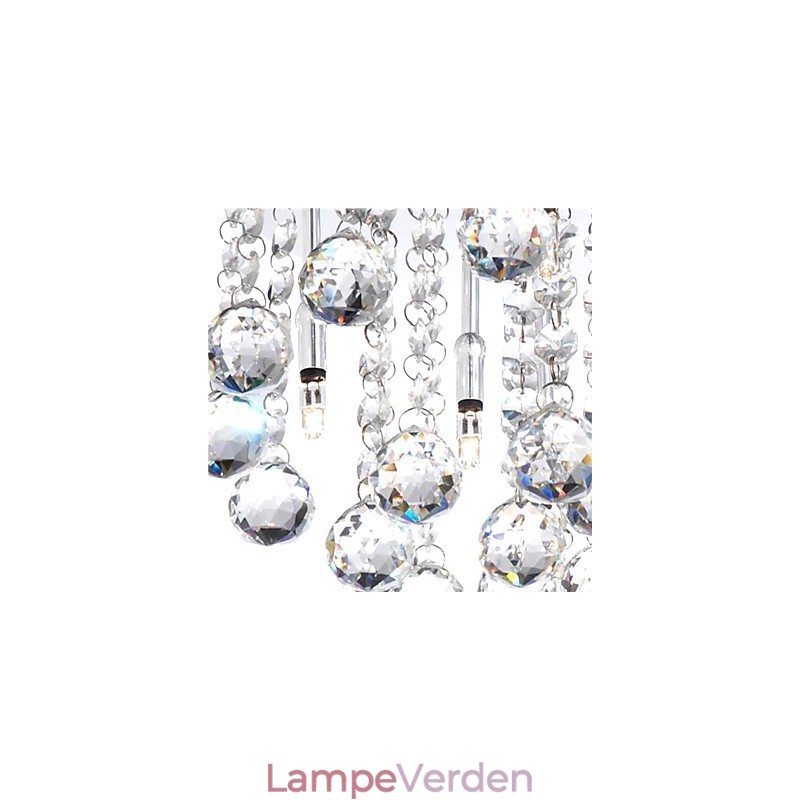 Moderne krystal semi-flush montering med 8 lys (G4 pære base)