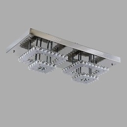 Moderne moderne krystal krom metal flush Mount
