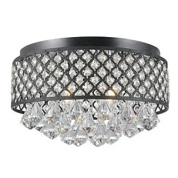 Traditionelt klassisk krystalmaleri Metal Flush Mount