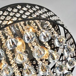 Traditionelt klassisk krystalmaleri Metal Flush Mount