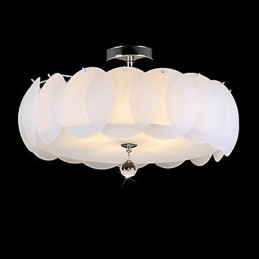 5 lys glas lysekrone moderne pendel lys familie