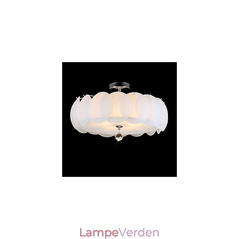 5 lys glas lysekrone moderne pendel lys familie