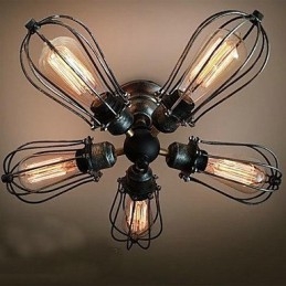 Vintage Mini Style Maleri Metal Flush Mount