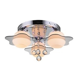 Fjernbetjening Flush Mount Modern Contemporary 3 lys med rød blå farve