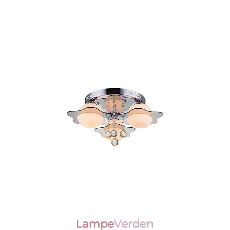 Fjernbetjening Flush Mount Modern Contemporary 3 lys med rød blå farve
