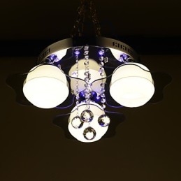 Fjernbetjening Flush Mount Modern Contemporary 3 lys med rød blå farve