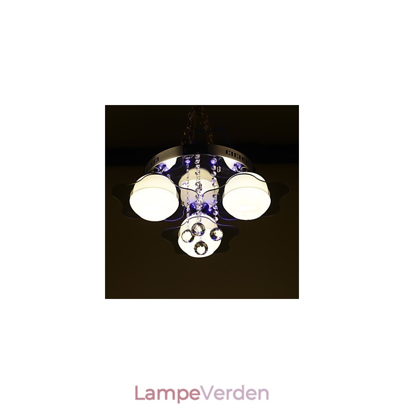 Fjernbetjening Flush Mount Modern Contemporary 3 lys med rød blå farve