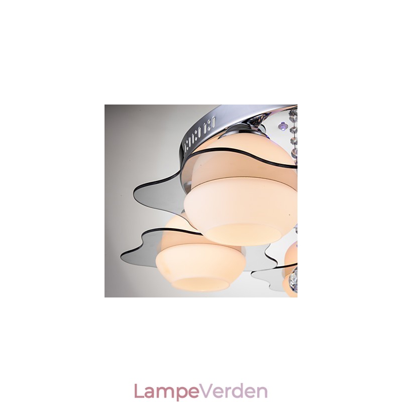 Fjernbetjening Flush Mount Modern Contemporary 3 lys med rød blå farve