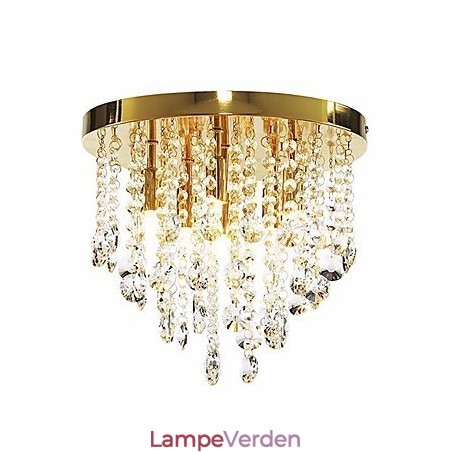 Moderne semi-flush montering i krystal med 6 lys (G9-pærebase) Moderne semi-flush montering i krystal med 6 lys (G9-pærebase)