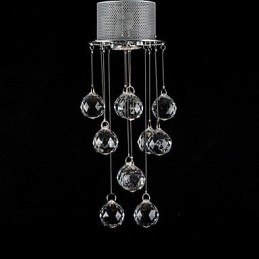 Moderne Crystal Flush Mount Light