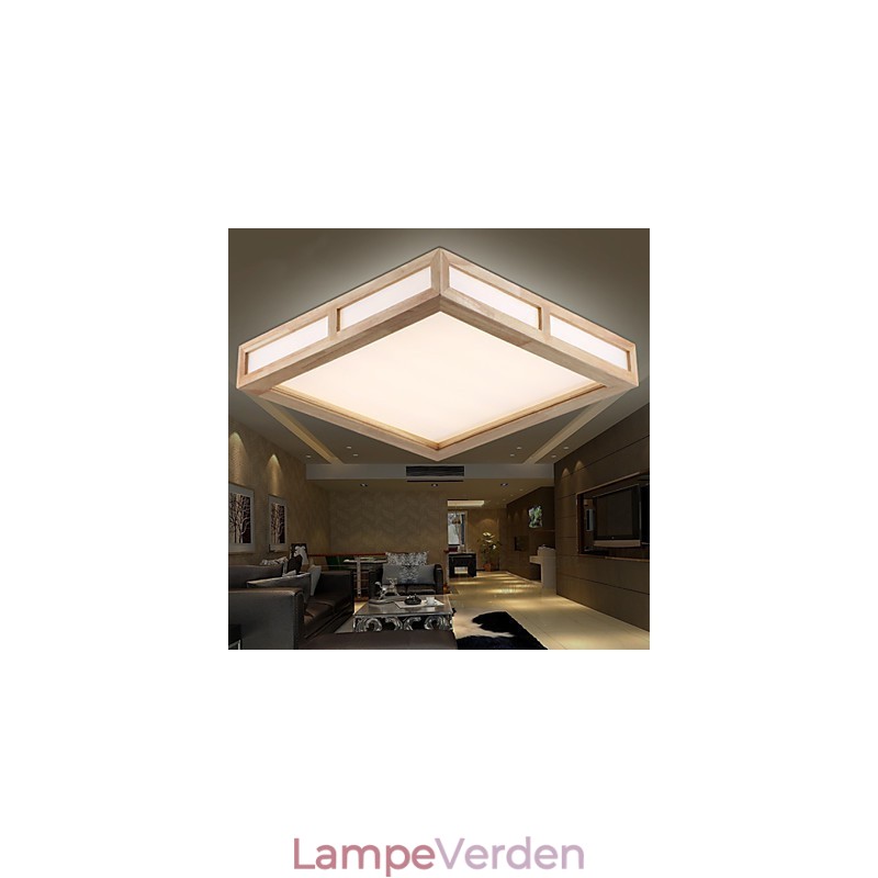 Flush Mount Mini Style Modern Contemporary Wood Bamboo