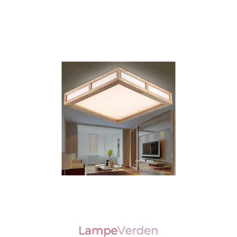 Flush Mount Mini Style Modern Contemporary Wood Bamboo