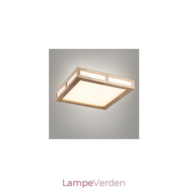 Flush Mount Mini Style Modern Contemporary Wood Bamboo