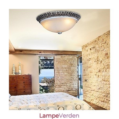 Mørkebrun Flush Mount lys glasharpiks mønster udskæring europæisk klassiker Mørkebrun Flush Mount lys glasharpiks mønster udskæring europæisk klassiker