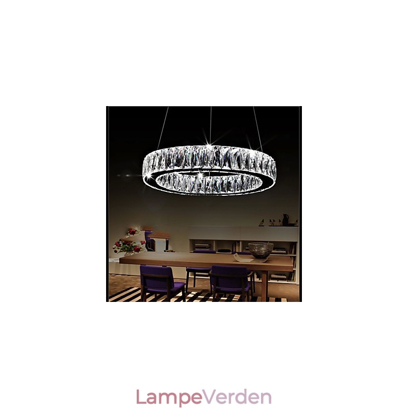 Krystal Lysekrone Lys Belysning Moderne Enkelt Ringe K9 Stor Krystal Indendørs Loftslamper