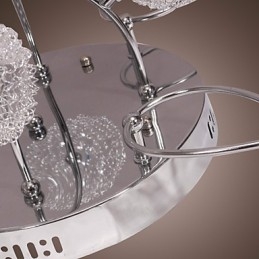 G4 12 lys Iron Flush Mount Light med aluminiumsskærme