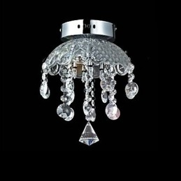 Krystal Semi Flush Mount med 3 lys