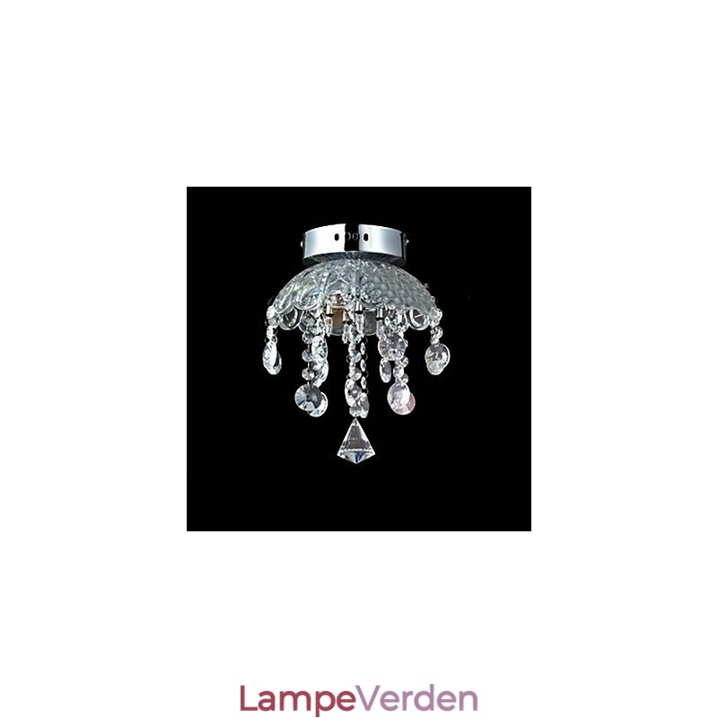 Krystal Semi Flush Mount med 3 lys