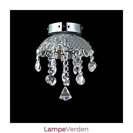 Krystal Semi Flush Mount med 3 lys Krystal Semi Flush Mount med 3 lys