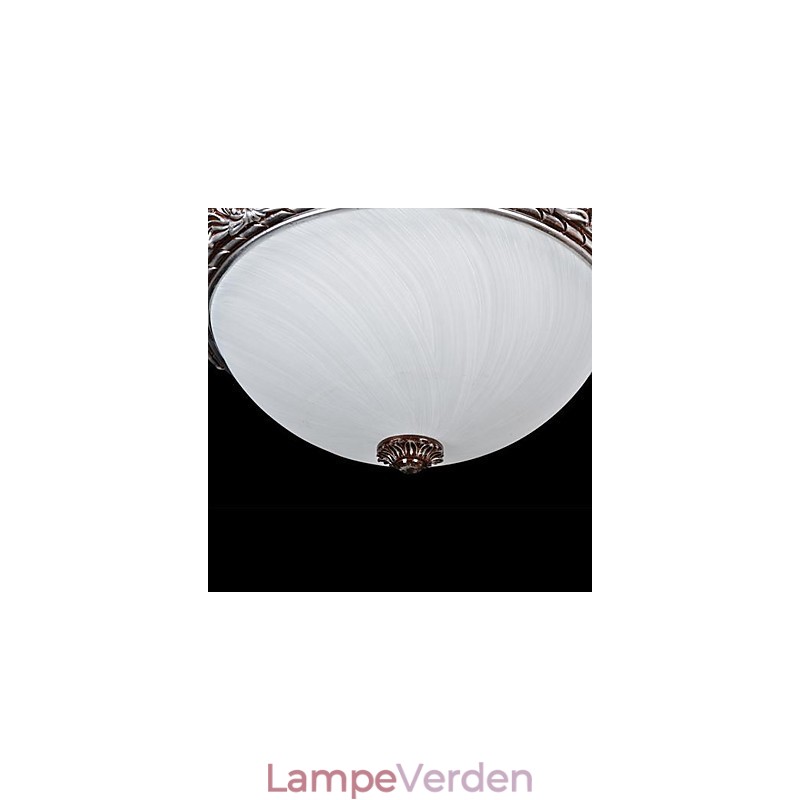 Flush Mount Light Glas Resin Sølv Carving Retro European Classic
