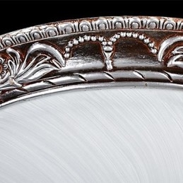 Flush Mount Light Glas Resin Sølv Carving Retro European Classic
