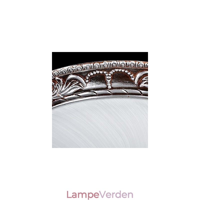 Flush Mount Light Glas Resin Sølv Carving Retro European Classic