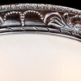 Flush Mount Light Glas Resin Sølv Carving Retro European Classic