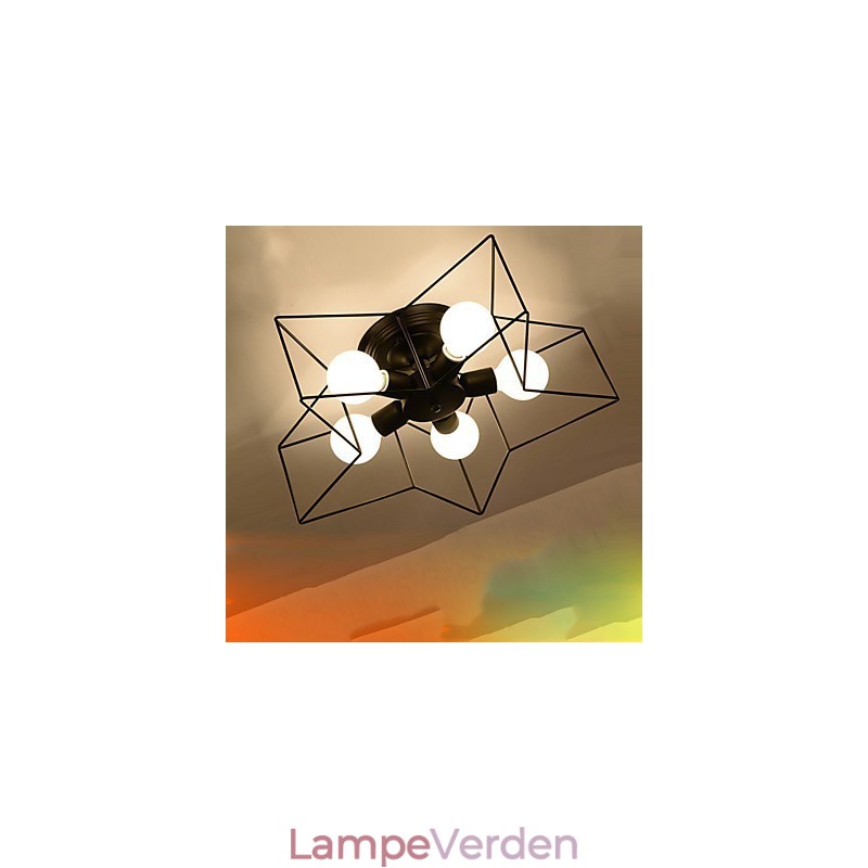 Kort femspidsede stjernebelysning Personlig moderne loftslampe til børnehuslamper