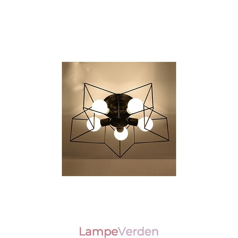 Kort femspidsede stjernebelysning Personlig moderne loftslampe til børnehuslamper