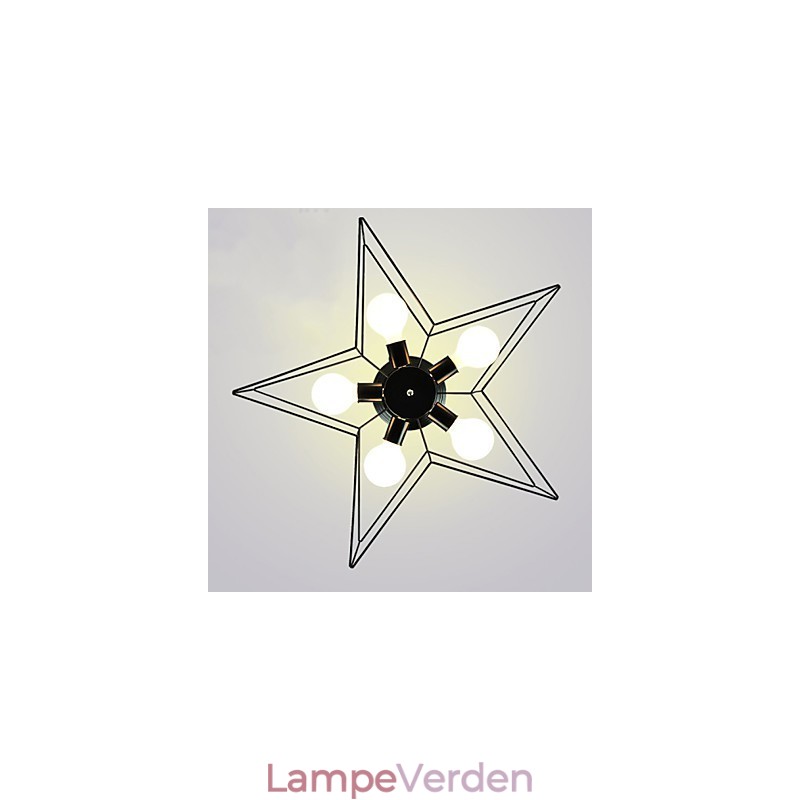 Kort femspidsede stjernebelysning Personlig moderne loftslampe til børnehuslamper