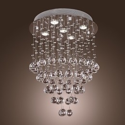 Krystal lysekrone med 5 lyssoque design (K9 Crystal)