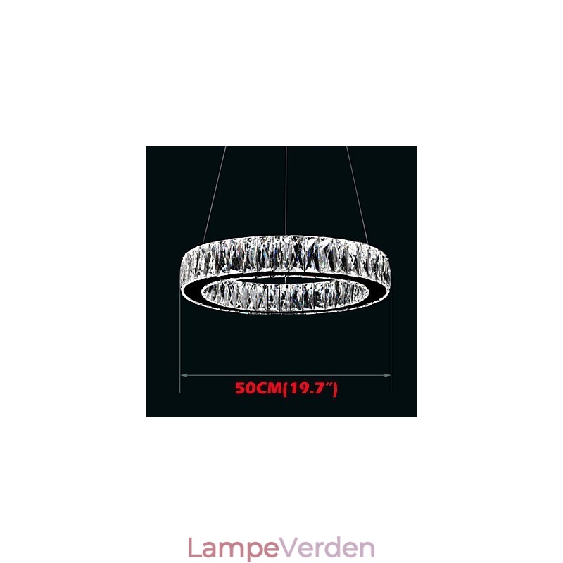 Krystal Lysekrone Lys Belysning Moderne Enkelt Ringe K9 Stor Krystal Indendørs Loftslamper