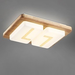 Flush Mount Mini Style Modern Contemporary Wood